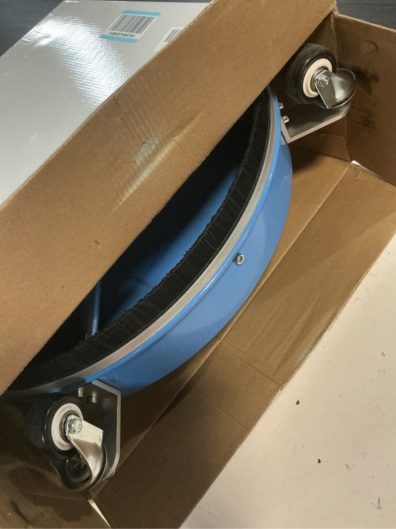 Condition photo showing As Is for 19" pressure washer surface cleaner with 4 wheels, coated blue stainless steel power washer surface cleaner for driveway sidewalk patio, 1/4" quick connector, 2 extension wand, 4000 psi 19 inch blue