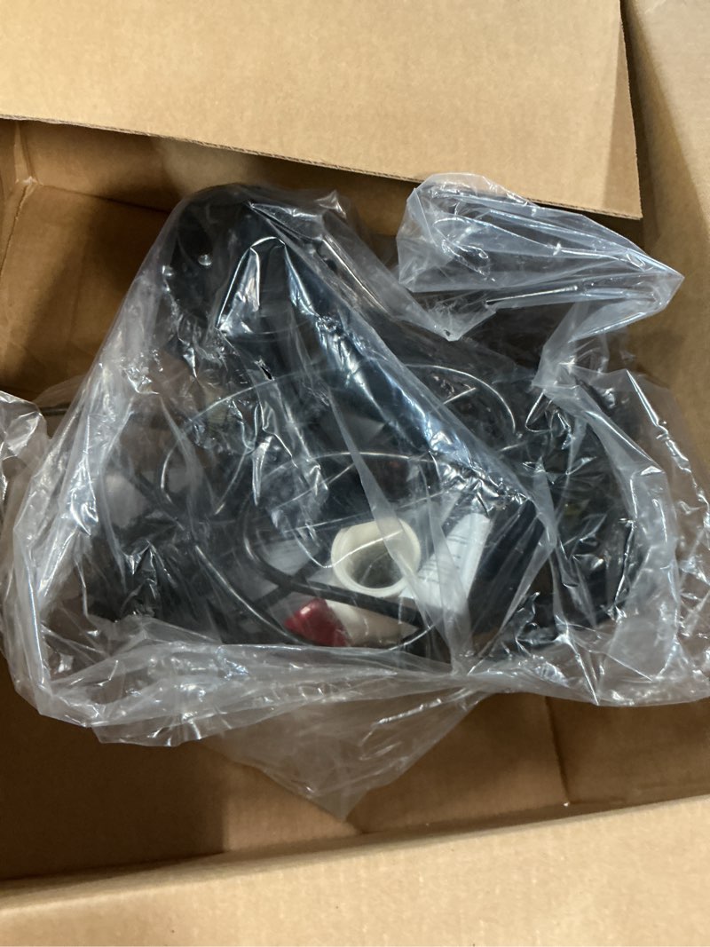 Condition photo showing As Is for Automatic Utility Sink Pump Installed Directly Under Sink Gravity-free Drainage Heavy-Duty Thermoplastic 115V Includes Drain Screen Check Valve & Ball Valve