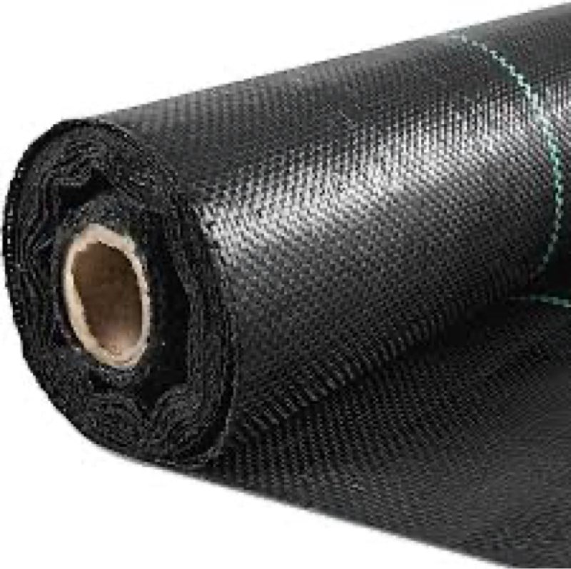 6Ftx300ft Premium Weed Barrier Garden Landscape Fabric 2.4OZ PP Woven Weed Control Fabric Gardening Mat Heavy Duty