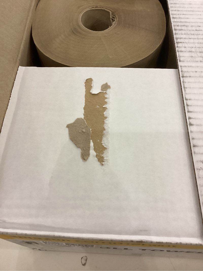 Condition photo showing Good Condition for AmazonCommercial 1-Ply Kraft 7.9' Hard Roll Paper Towels (SOFI-011) Bulk for Business |Made from 100% Recyclable Material |Compatible with Universal Dispensers|800 feet per Roll (6 Rolls)