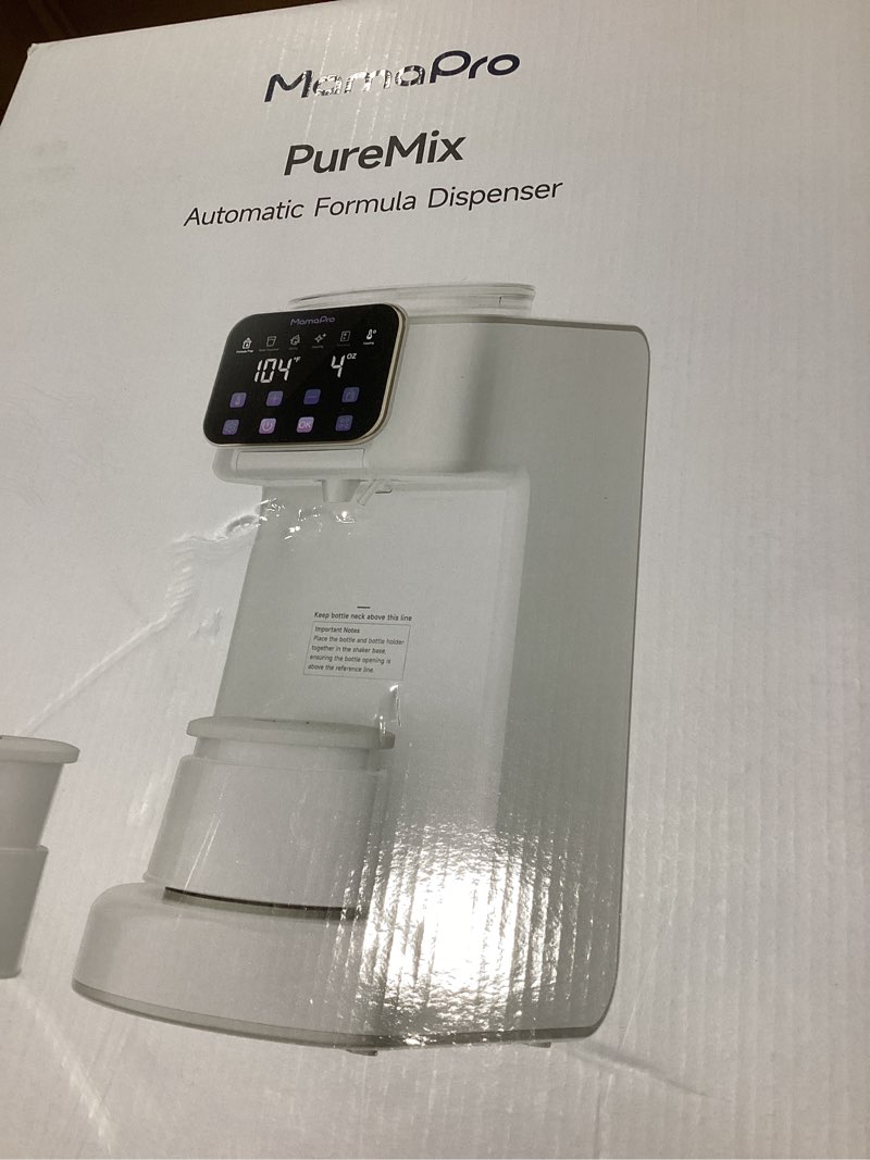 mamapro puremix formula maker - formula dispenser machine, automatically mix smooth formula bottle, 