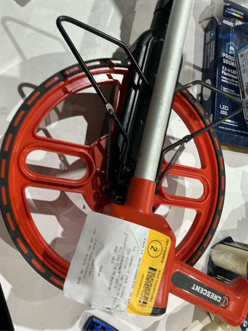Condition photo showing As Is for crescent lufkin 12-in measuring wheel
