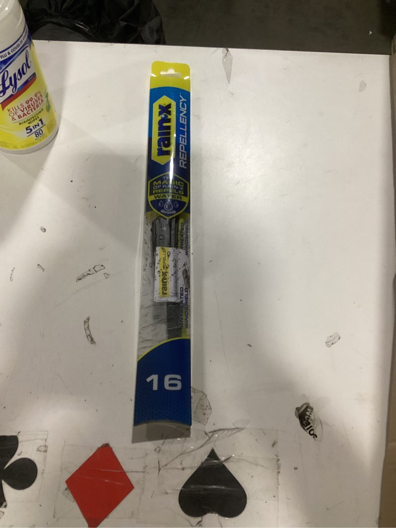 Condition photo showing As Is for Rain-X 810316 Repellency Water Repellent Wiper Blades, 16" Windshield Wiper,New & Improved Version of Latitude Wiper Blades w/Water Repellency Formula [Amazon Exclusive] 16" Repellency