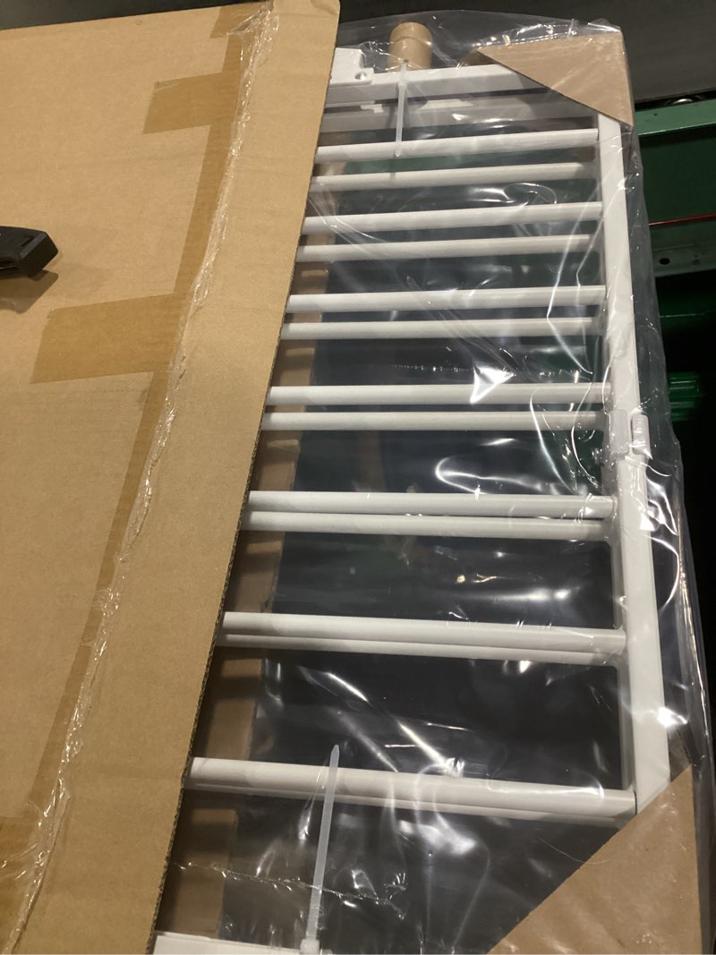 Condition photo showing New/Like New for babelio 36" tall dog gate pressguard c5, 26-40" wide auto close baby gate, pressure mounted metal pet gate, easy install no drilling, no tools needed, with wall protectors and extension kits, white white 36"tall 26"-40" wide