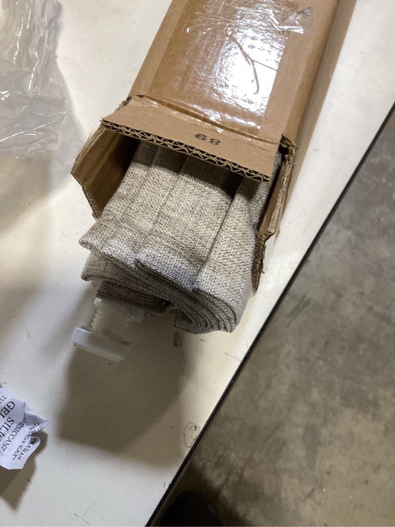 Condition photo showing Good Condition for lazblinds no tools no drill cordless roman shades for windows, blackout thermal insulated uv blocking window blinds, room darkening fabric blinds for indoor windows, 33'' w x 48'' h, grey blackout - grey 33" w x 48" h