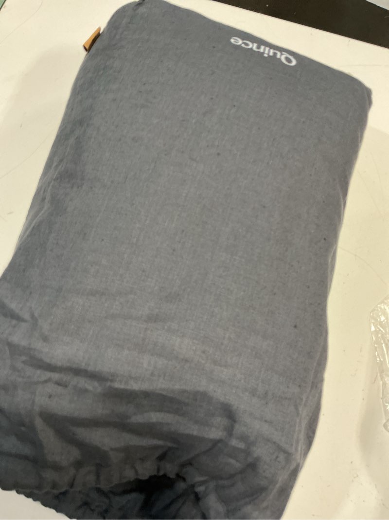 Condition photo showing Good Condition for quince european linen sheet set charcoal king charcoal