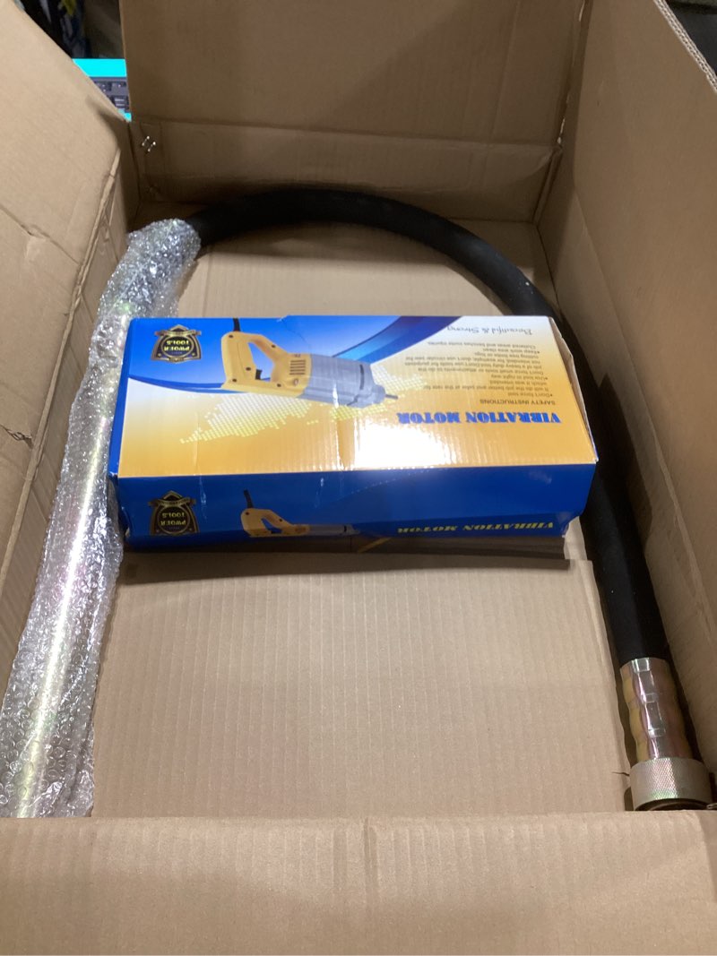 Condition photo showing As Is for findmall Electric Concrete Vibrator 1300W 110V Hand Held Concrete Vibrator 5Ft Long Cement Vibrarator
