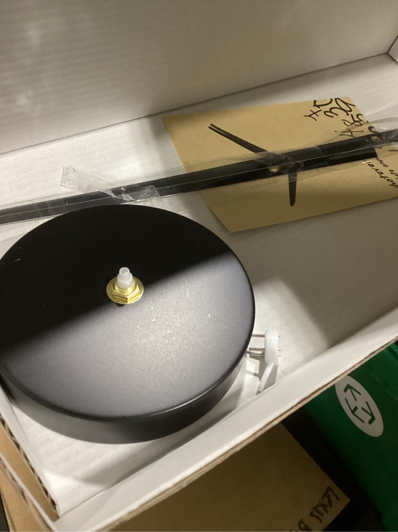 Condition photo showing Good Condition for Cabilock Large Clock Mechanism with 12 Inch Long Hands, Silent Wall Clock Mechanism Replacement Kit, DIY 3D Quartz Movement for Home Wall Art Decor, Battery Operated, Black 31X1.5CM Black