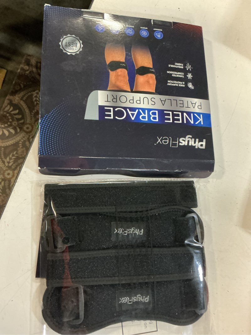 Condition photo showing New/Like New for physflex 2 pack patellar tendon support strap - knee brace for pain relief, patella band for basketball, jumpers knee, tendonitis, adjustable patella stabilizer strap for men & women