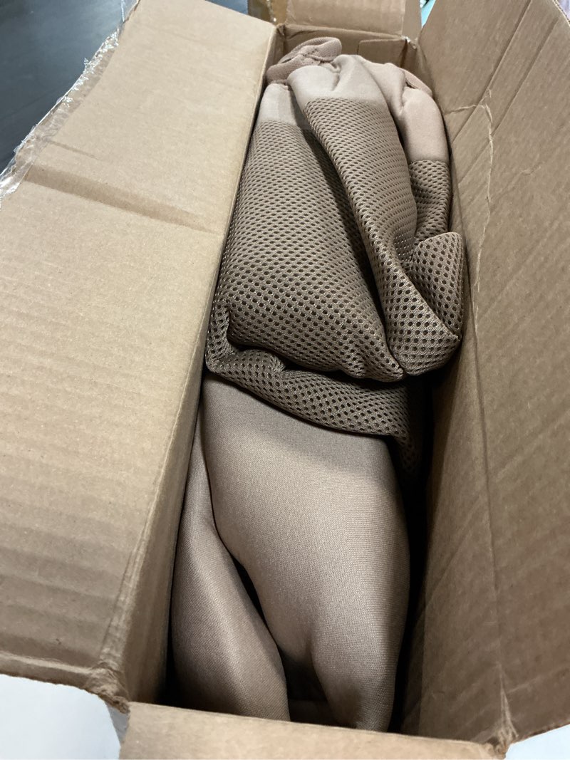 Condition photo showing As Is for covercraft svr1001tn seat cover, tan/tan