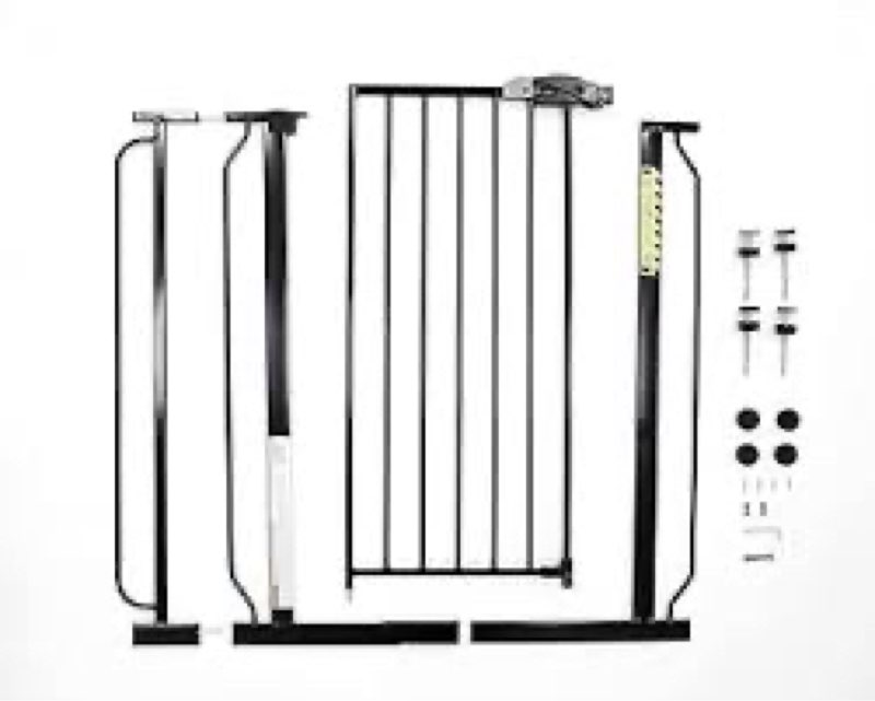 Regalo Easy Step Extra Tall Walk Thru Baby Gate, Bonus Kit, Includes 4-Inch Extension Kit, 4 Pack of