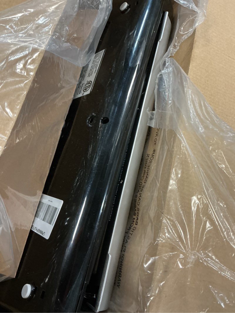 Condition photo showing As Is for NESCO VS-02 Food Starter Kit with Automatic Shut-Off and Vacuum Sealer Bags, Black 18.25 X 5.25 X 11.5