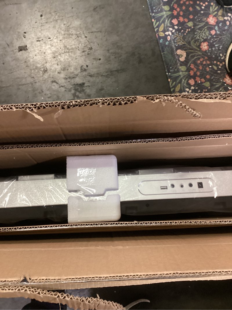 Condition photo showing New/Like New for MUSTAR 61 Key Piano Keyboard, MEK-300 Electric Keyboard Piano with Stand, Full Size Keyboards Piano 61 Key for Beginners, LCD Screen, Headphones, Microphone, Power Adapter, Birthday Gifts