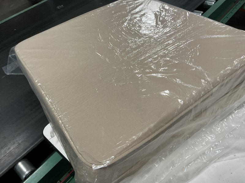 Condition photo showing Good Condition for pakunoda outdoor chair cushions 18.5 x 16 x 4 inch, 2-piece patio seat pad cushions, waterproof outdoor seat cushions square corner with handle and ties, sand