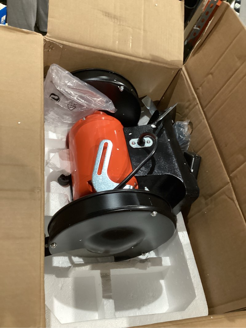 Condition photo showing As Is for VEVOR Bench Grinder, 8-inch Variable Speed Bench Grinder, 2000-3450RPM Table Grinders with 550W 5.0A 3/4Hp Induction Motor, 36/60-Grit Grinding Wheel & Adjustable Eye Shield for Sharpening Grinding 8 inch-550W