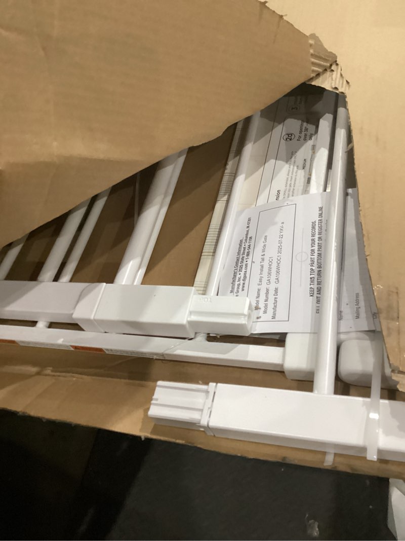 Condition photo showing Good Condition for Safety 1st Extra Wide Baby Gate with Door: Premium Child Safety, Extra Tall Gate for Doorways, Dog Gates, Easy Installation, 36" Tall & Wide, Fits 29"-47" 1-Pack 29" to 47" Wide x 36" Tall White