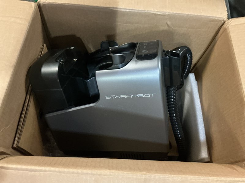 Condition photo showing As Is for starrybot portable carpet cleaner machine with steam- b0fwbbrrqg(fq)