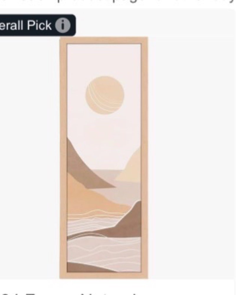 8x24 Frame Natural Woodgrain,Rustic 24x8 Picture Frame Beige, Art Pic Hanging Poster Frame, 8 by 24 