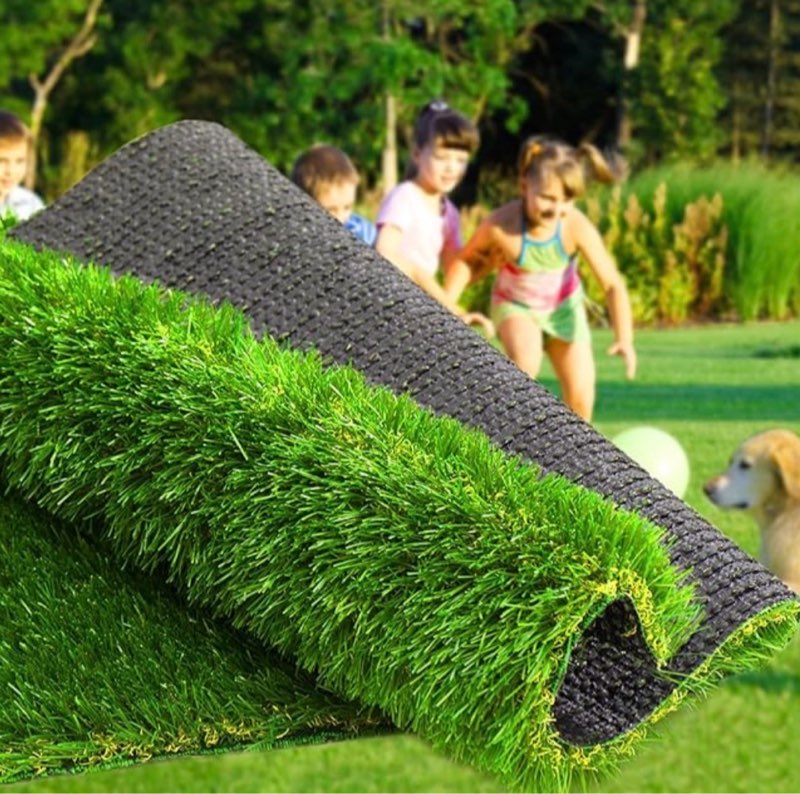 Weidear Artificial Grass Thick Turf 4 ft x 10ft,1.38" Artificial Synthetic Fake Grass Rug, Indoor/Outdoor Realistic Turf Grass Lawn Mat for Dogs Pets, Patio, Landscape, Garden, Custom Size