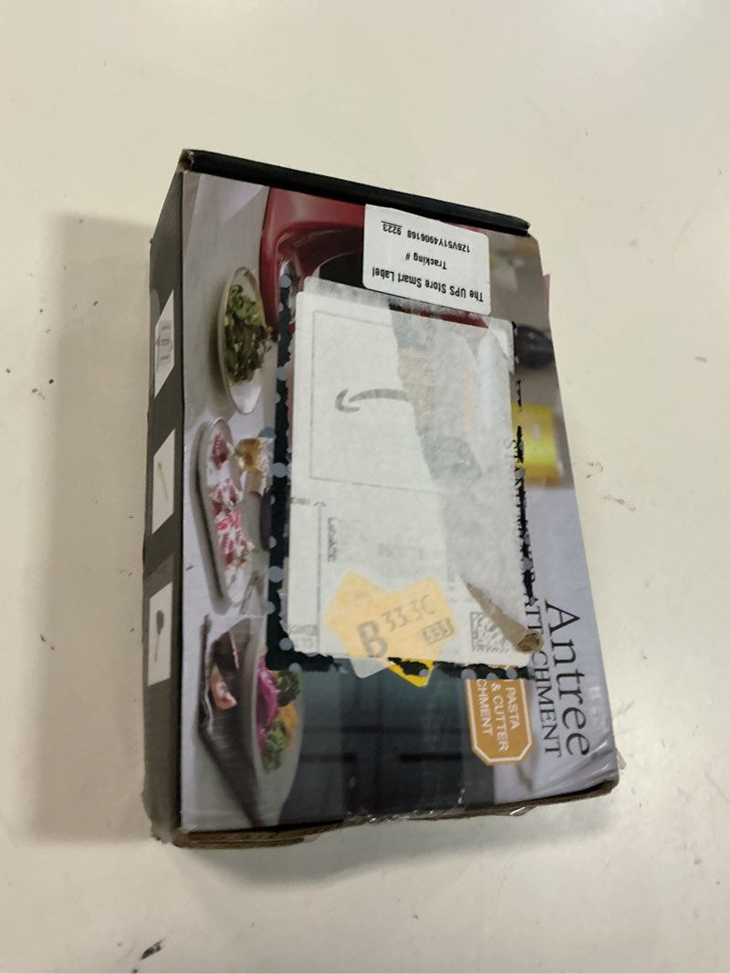 Condition photo showing New/Like New for antree pasta maker attachment 3 in 1 set for kitchenaid stand mixers included pasta sheet roller, spaghetti cutter, fettuccine cutter maker accessories and cleaning brush white