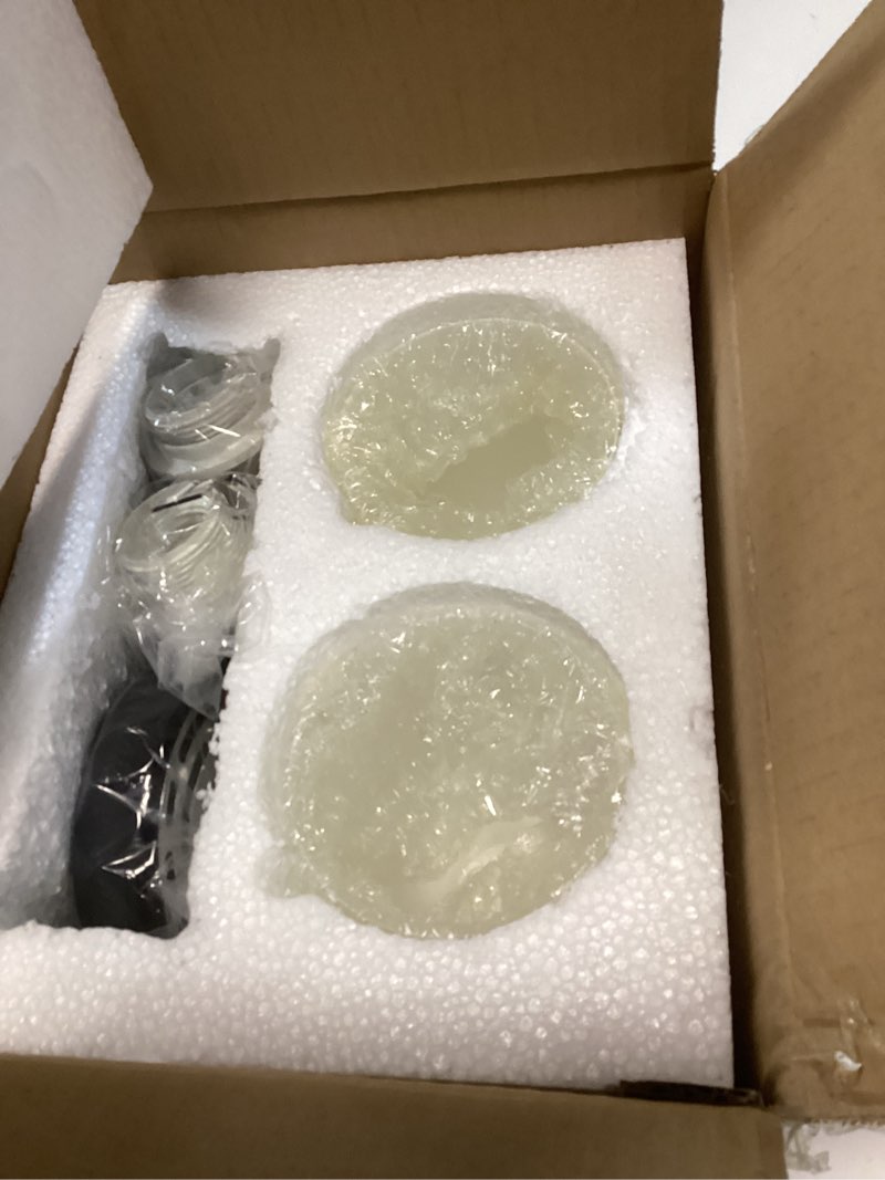 Condition photo showing Good Condition for Industrial Mid Century Wall Sconce 2-Lights with White Cylinder Glass Shades Modern Bathroom Vanity Wall Lamp Matte Black and Gold Brushed Brass Finished Wall Light Fixture Gold/Black-Cylinder Glass Shades