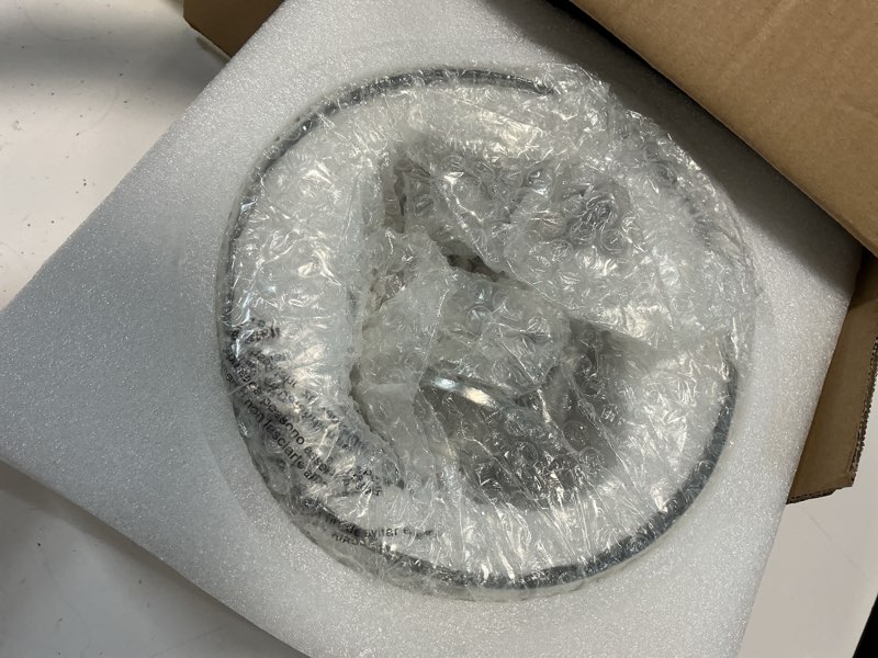 Condition photo showing Good Condition for modern pendant lights kitchen island, brushed nickel pendant light fixtures with 10" clear hammered glass shade, industrial hanging pendant lights fixture for kitchen island dining room bedroom foyer 1 pack-brushed nickel-10"(easy to install)