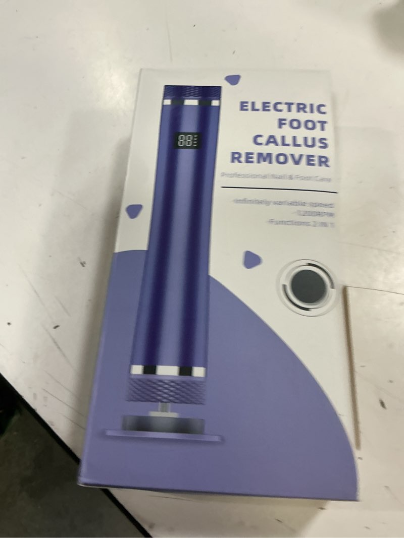 Condition photo showing New/Like New for upgrade electric foot callus remover, 2 in 1 rechargeable electric callus remover for feet, 12 adjustable speed foot file with 70 pcs sandpaper disk for nail care/removal of dead skin calluses, pink