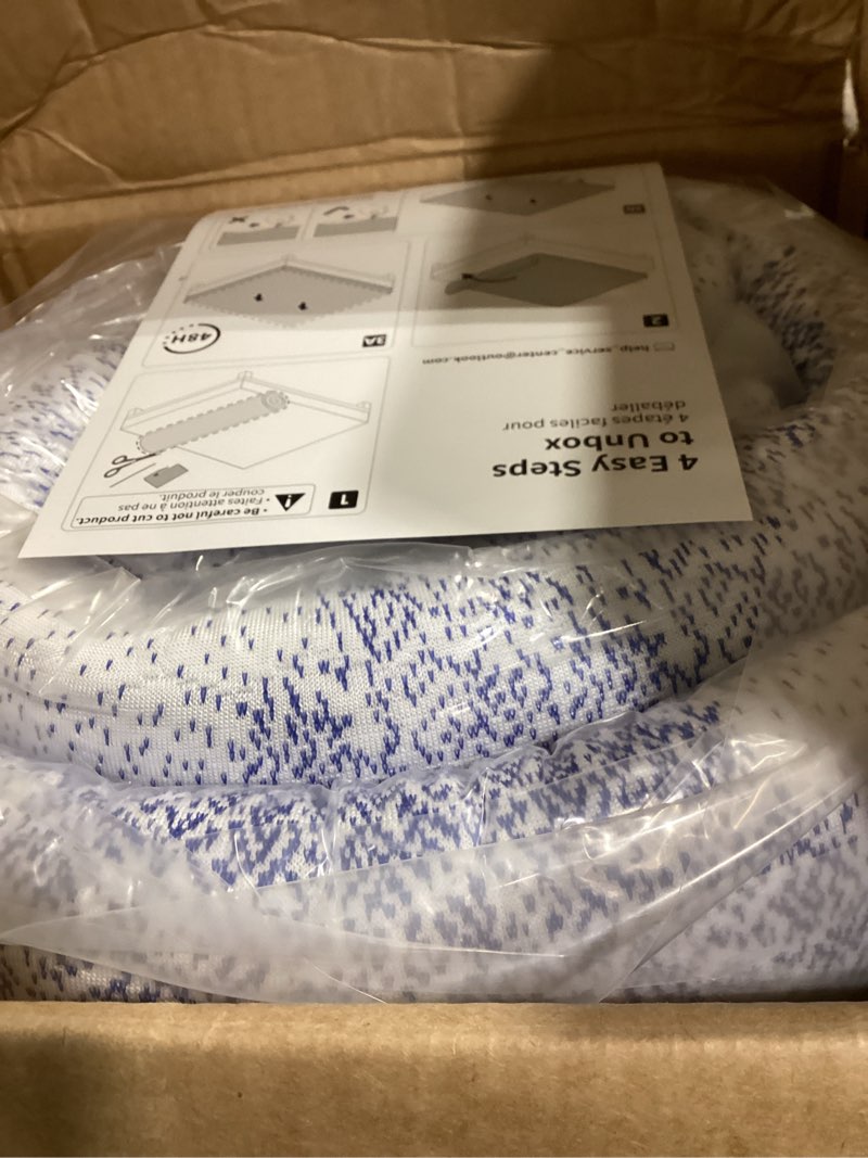 Condition photo showing New/Like New for perlecare firm mattress topper full- 3 inch memory foam bed topper for pressure relief, mattress pad with cooling bamboo cover, removable & washable & non-slip, certipur-us & oeko-tex certified