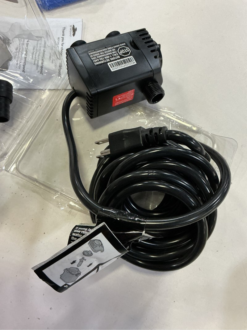 Condition photo showing As Is for smartpond 300 -gph submersible corded electric fountain pump