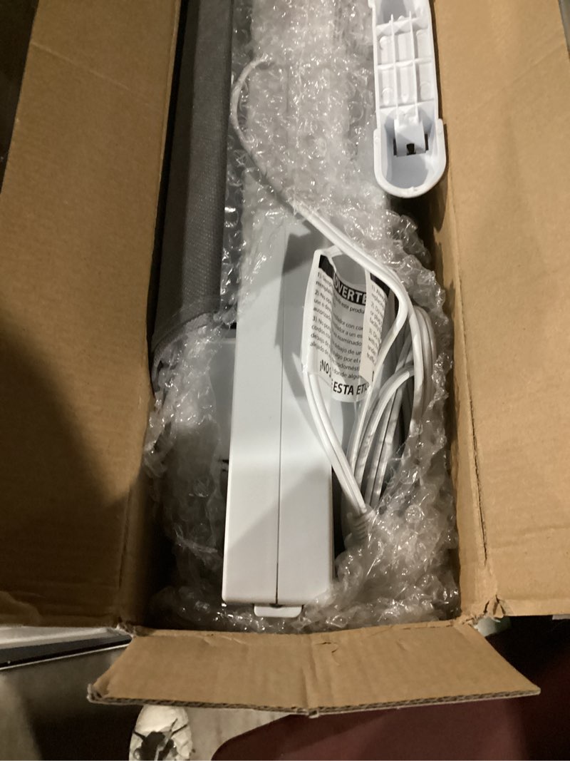 Condition photo showing Good Condition for Comfort Zone Twin Window Fan with Reversible Airflow Control, 9 inch, Auto-Locking Expanders, 2 Speed Fan, Dual Fan, Exhaust, Airflow 9.84 ft/sec, Ideal for Home, Kitchen, Bedroom & Office, CZ319WT White 9"