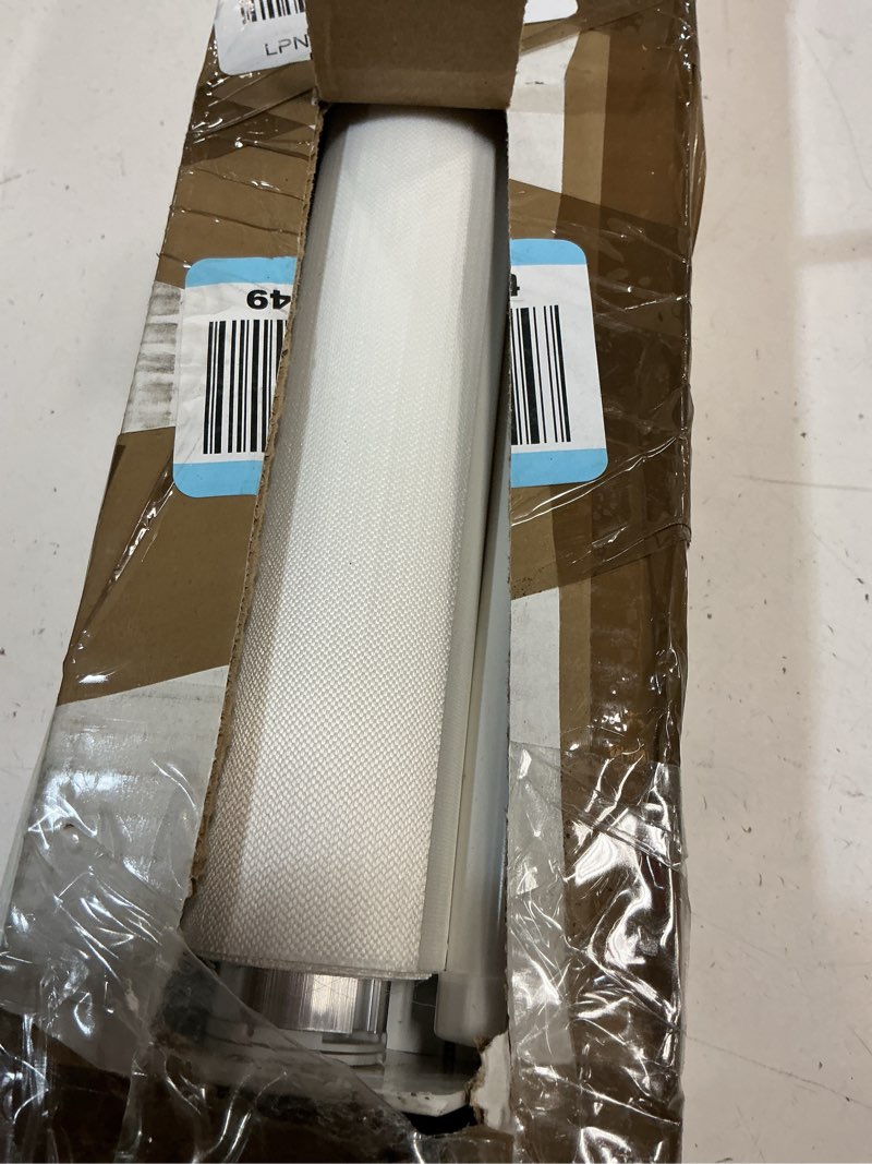 Condition photo showing New/Like New for chrisdowa cordless zebra blinds for windows, dual layer free-stop light filtering window roller shades, pull down privacy zebra shades for home, office, bedroom, door (36" w x 72" h, white) 36"w x 72"h white