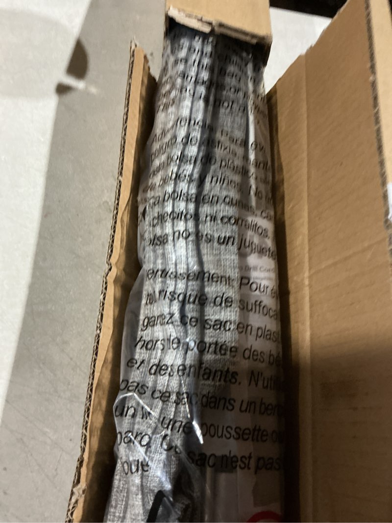 Condition photo showing Good Condition for UNISHADES no Drill Cordless Roman Shades for Windows, 34" W × 64" H - Light Filtering - Linen - Grey