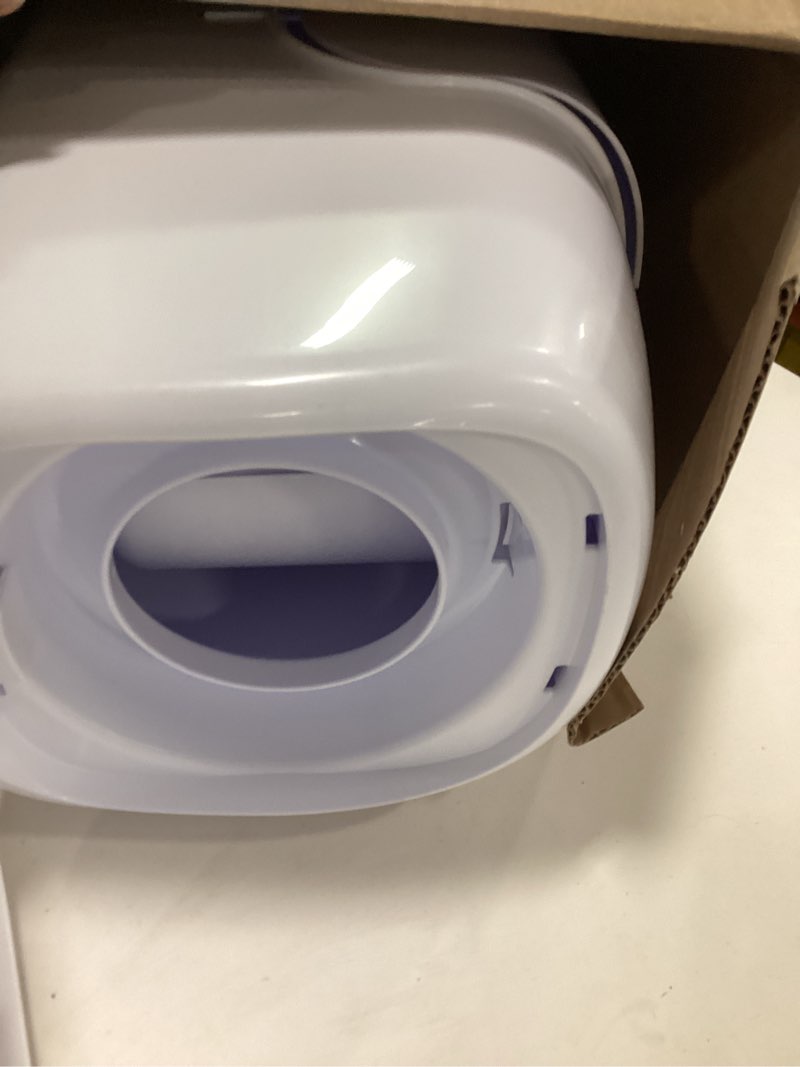 Diaper Pail with Odor Control and Antimicrobial Refill, White