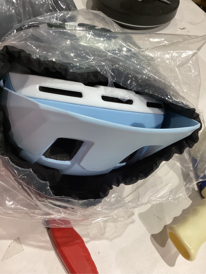 Condition photo showing Good Condition for Bike Helmet for Adult & Youth, Lightweight MTB Helmet with Adjustable Visor for Mountain/Road Cycling, 2 Sizes for Men Women Boys Girls Blue Medium: 55-58 cm / 21.6-22.8 in.