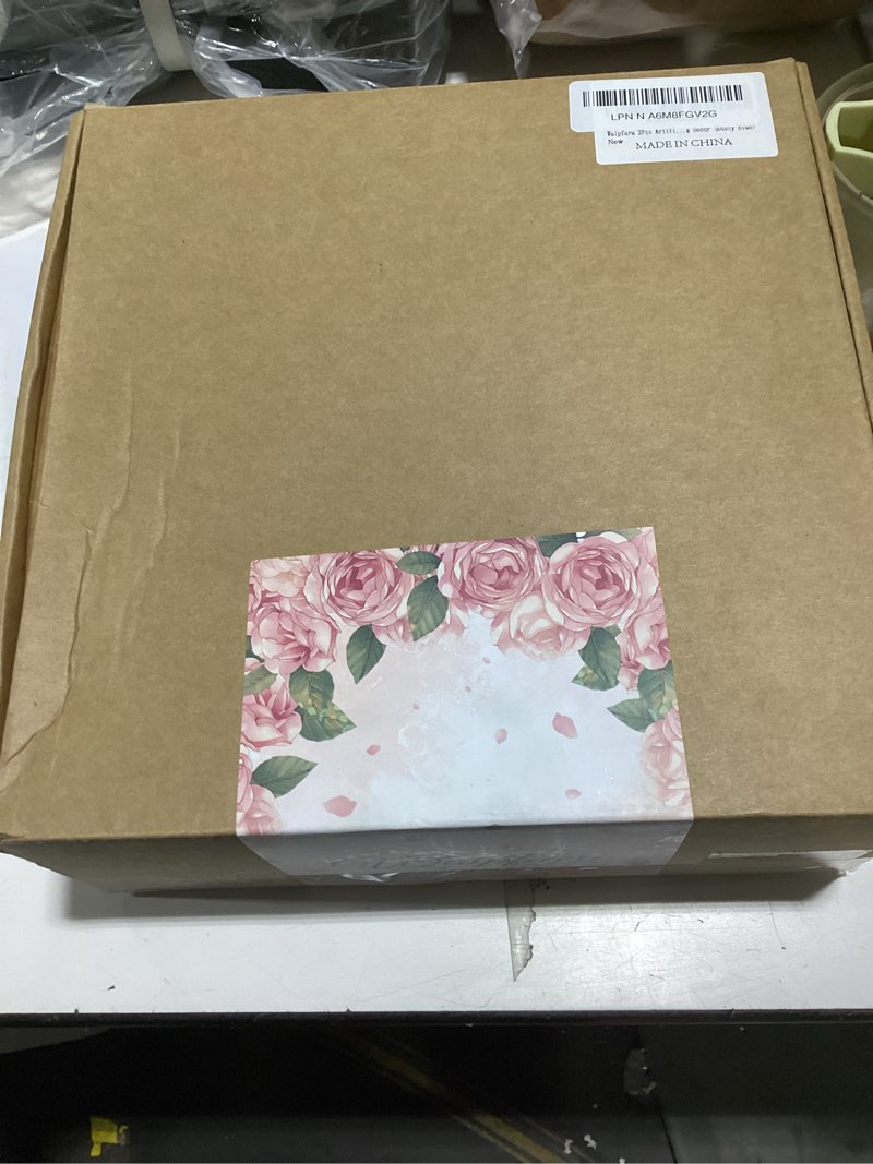 Condition photo showing Good Condition for Waipfaru 2Pcs Artificial Eucalyptus Garland with Flowers 6.07Ft, Wedding Table Decorations, Floral R