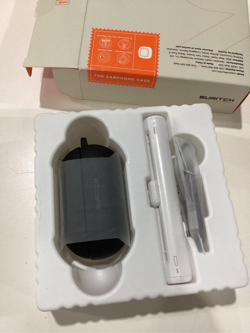 Condition photo showing New/Like New for SURITCH Cases for Beats Solo Buds 2024 Case Cover, Magnetic Protective Covers for Beats Solo Buds Wireless Earbuds, Rugged Bumper Case with Magnetic Lok & Carabiner & Keyring & Cleaning Kit, Black