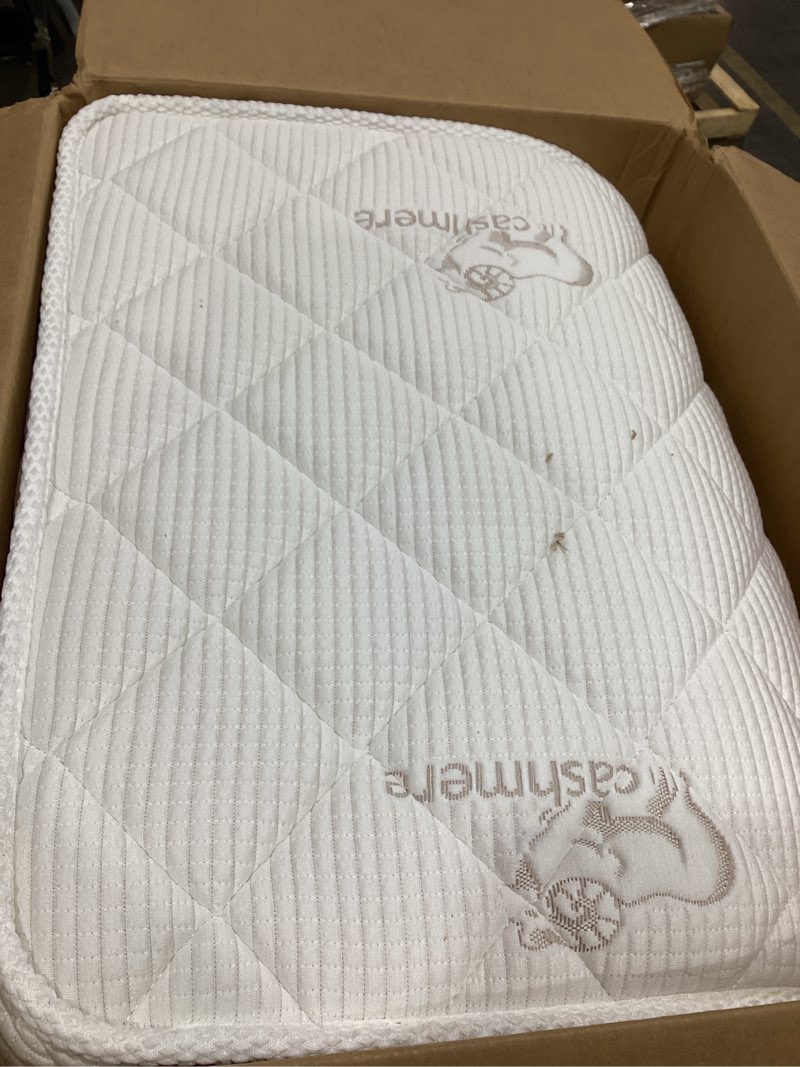 Condition photo showing Good Condition for letmxiu premium crib & toddler mattress,100% knitted fabric, premium fleece surface-hypoallergenic, 5" thick firm soft crib mattress, non-toxic - fits standard cribs & toddler beds simple 52" x 27.6" x 5"