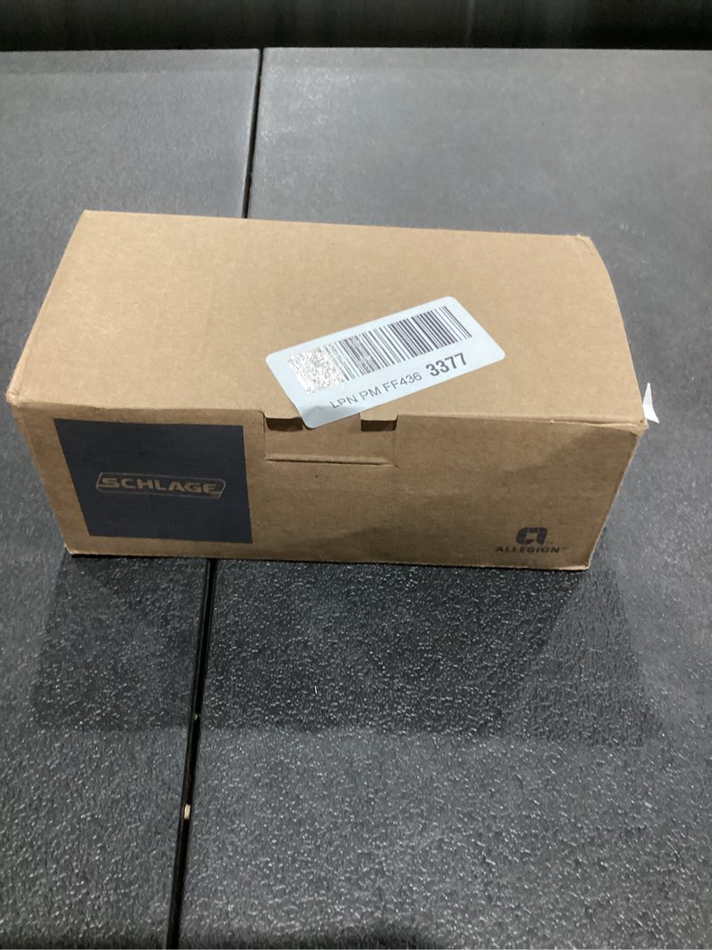 Condition photo showing As Is for Schlage F40 PLY 716 Plymouth Door Knob, Bed & Bath Privacy Lock, Aged Bronze Aged Bronze Privacy Standard