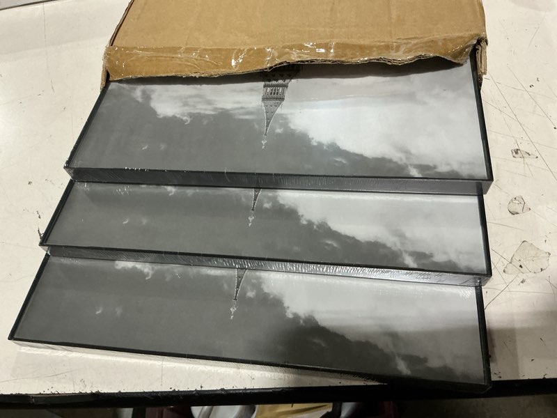 Condition photo showing Good Condition for 11x14 acrylic wall mount picture frame self-adhesive | clear no drilling magnetic floating frameless photo frames for display diploma degree certificate and files 1 11 x 14 in