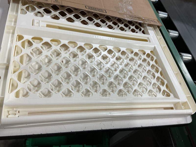 Condition photo showing Good Condition for toddleroo by north states - supergate ergo baby gate: plastic baby gate for stairs & doorways - adjustable indoor safety gate - made in usa - 26 to 42 inches wide - 26 inches tall - ivory