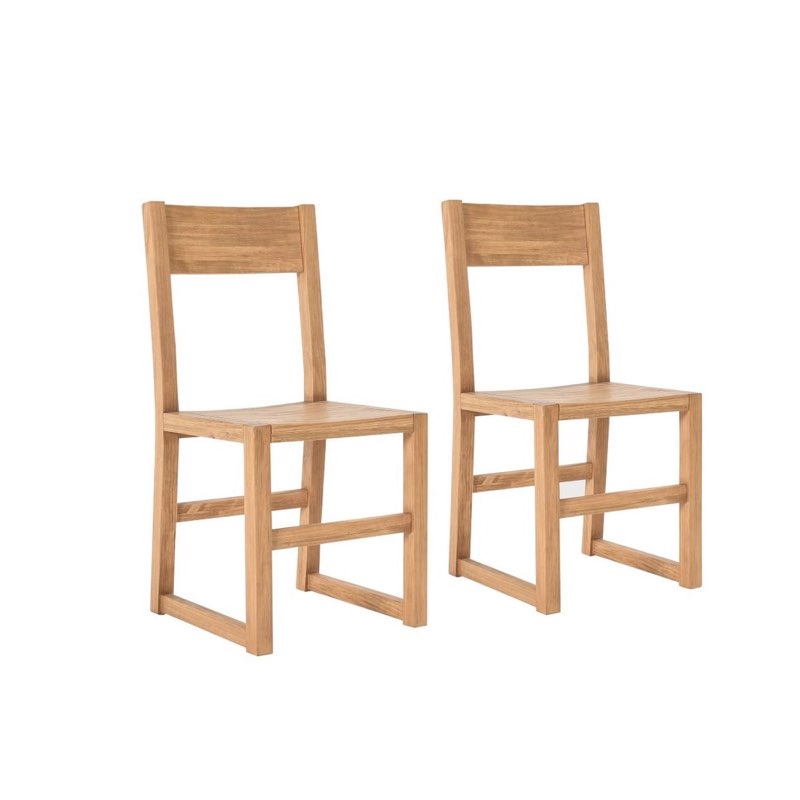 Omni dining chair aged natural pine, 2pk 