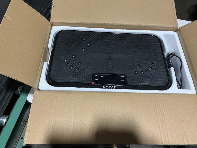 Condition photo showing Good Condition for Shake Plate Vibration Exercise Machine for Lymphatic Drainage Massager & Weight Loss, 400 lbs Capacity Whole Body Vibrating Plate Workout for Women and Men Bright Black