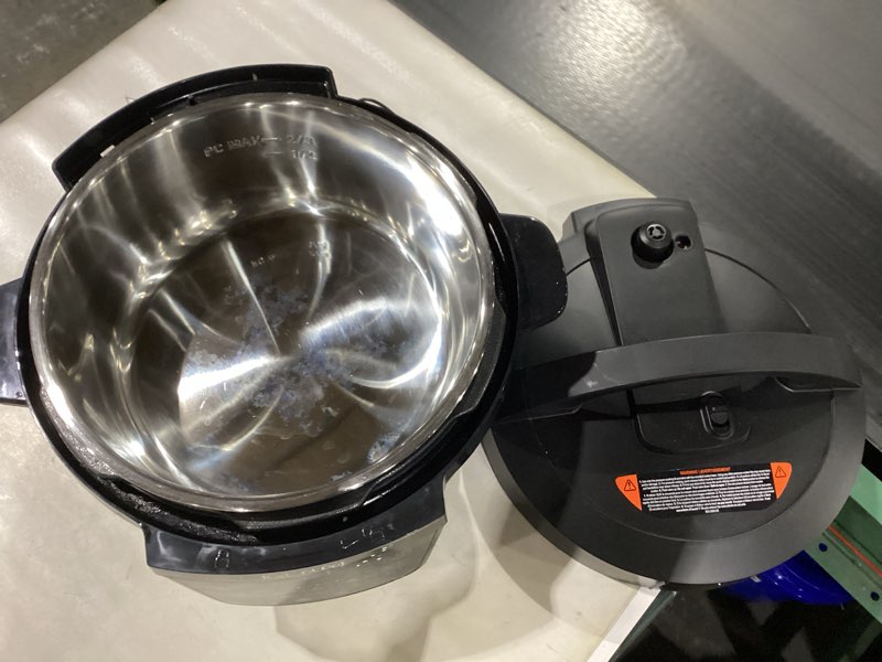 Condition photo showing As Is for Instant Pot 7.5QT RIO Wide, 7-in-1 Electric Multi-Cooker, Pressure Cooker, Slow Cook, Rice, Steamer,