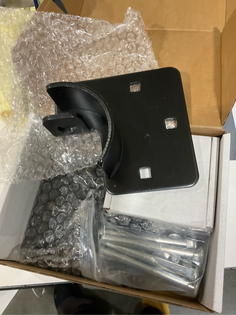 Condition photo showing As Is for 2 Packs Heavy Duty Puck Lock Keyed Alike, 73mm High Security Hidden Shackle Padlock with Hasp, Solid Steel Puck Lock Latches for Container, Garage Shed Trailer Truck, Black