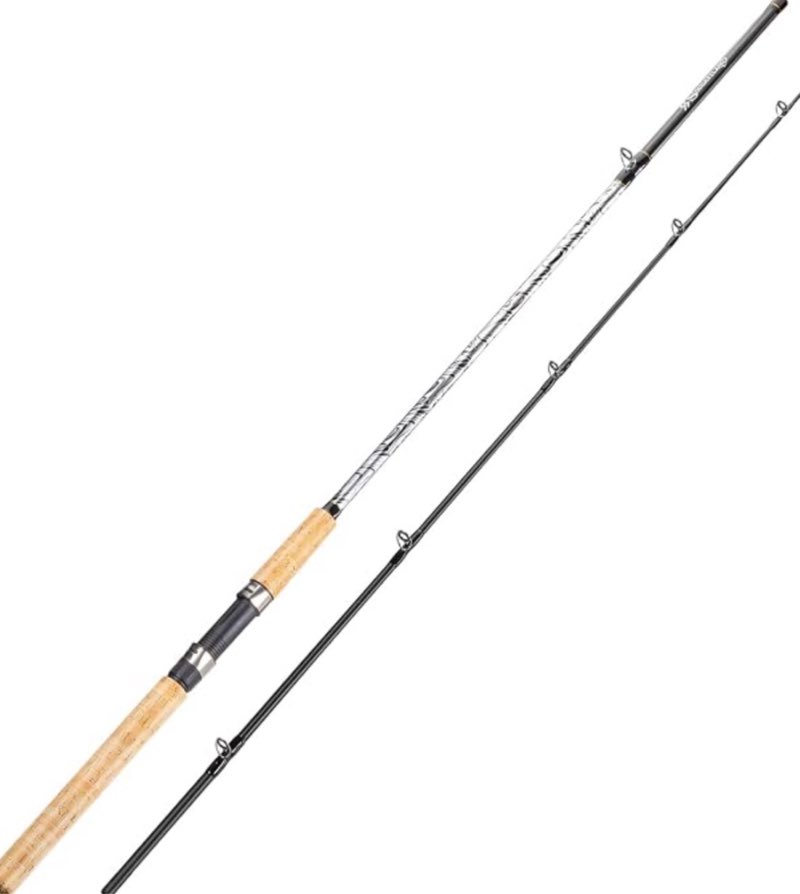 sougayilang spinning & casting rods, strong carbon&glass composite fishing rod with stainless steel line guides for bass, trout, panfish, catfish