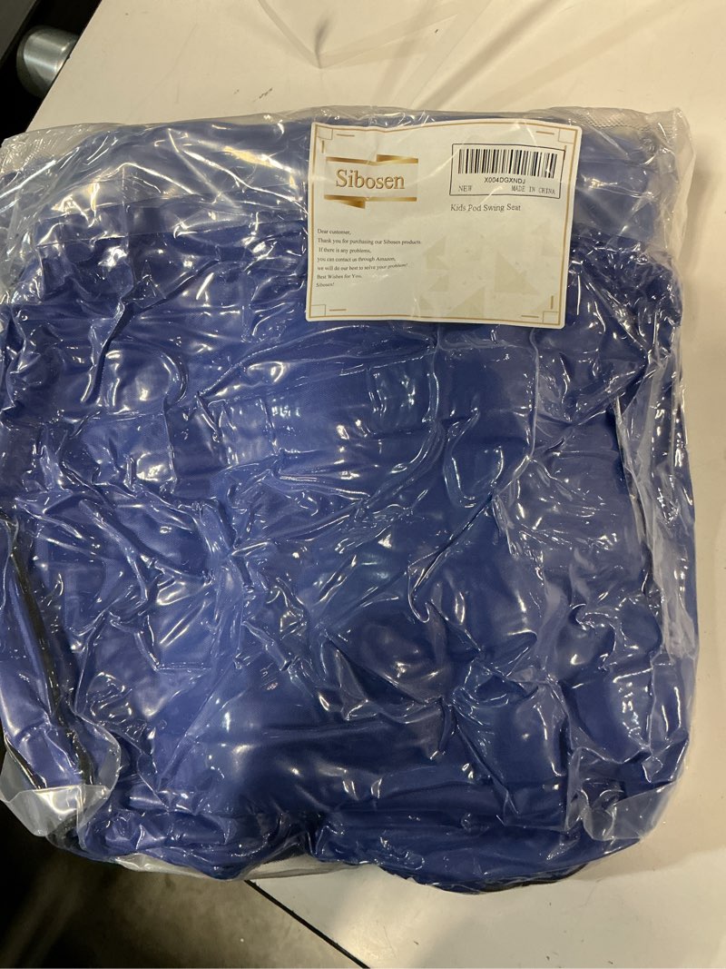 Condition photo showing New/Like New for Light Up Kids Pod Swing Seat – Sensory Hammock Chair with Remote & Bluetooth App Control LED Lights, Inflatable Cushion, Pocket – Indoor & Outdoor Swing for Autism & Relaxation