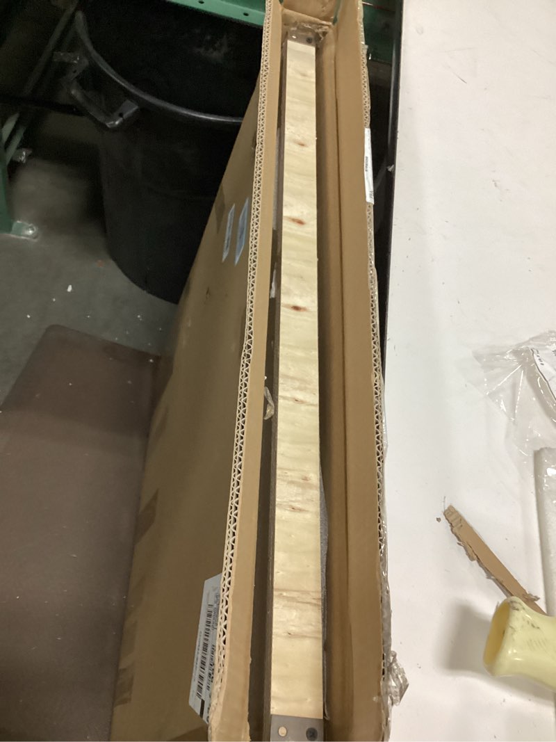 Condition photo showing Good Condition for Range Backsplash, 30"x36" Stainless Steel Backsplash with Storage Shelf & Magnetic Knife Rack, Range Hood Stainless Steel Backsplash for Stove, Range Hood Wall Shield with Pre-Drilled Holes… 36'' X 30''