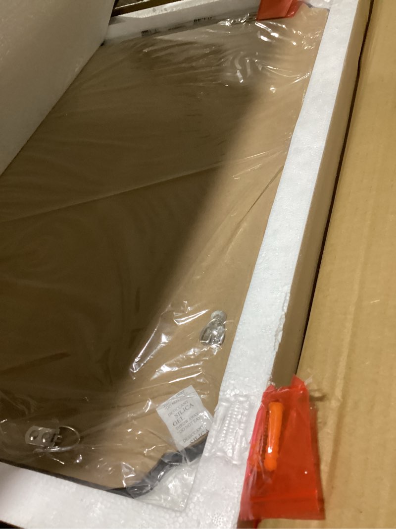 Condition photo showing Good Condition for Bathroom Mirrors for Over Sink, Frameless Mirrors for Wall, 20x28 Inch Beveled Bathroom Mirror, Bathroom Vanity Mirror for Bedroom Living Room Entryway Home Decor Rectangular 28"L x 20"W