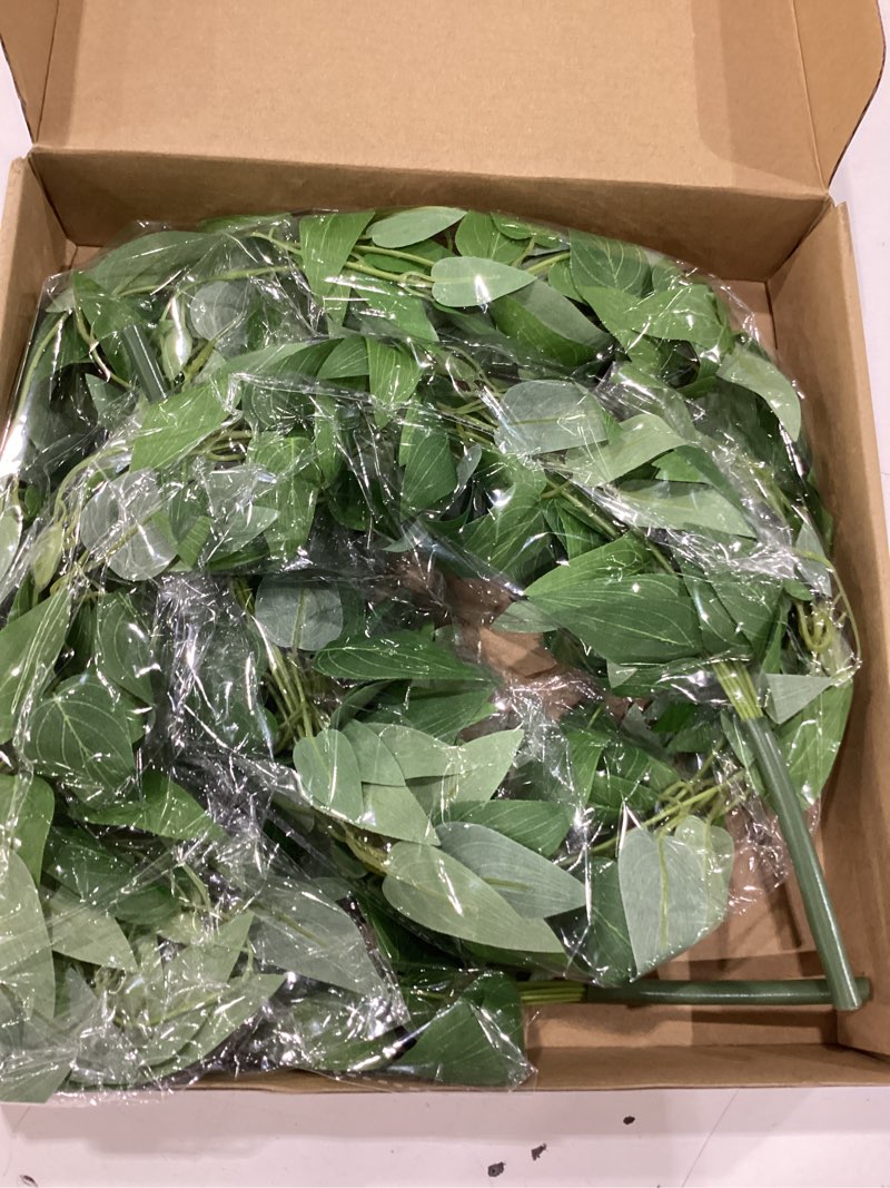 Condition photo showing New/Like New for ling's moment artificial clematis cascading greenery garlands vines | 4pcs, hanging bushes, cascading trailing stems for wedding bouquets, arches, backdrops & floral arrangements