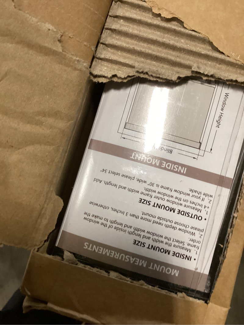 Condition photo showing Good Condition for Cordless Blackout Roller Shades Blinds for Windows Free-Stop,Pull Down Room Darkening with Valance,Thermal Insulated Woven Fabric Window Door Blinds for Home,Office,Grey 20" W x 72" H 20"W x 72"H Grey